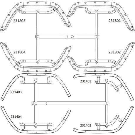 EMOX2 : wheel arch and fixing block