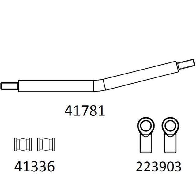 EMOX3 : rear stabilizer bar (bent)
