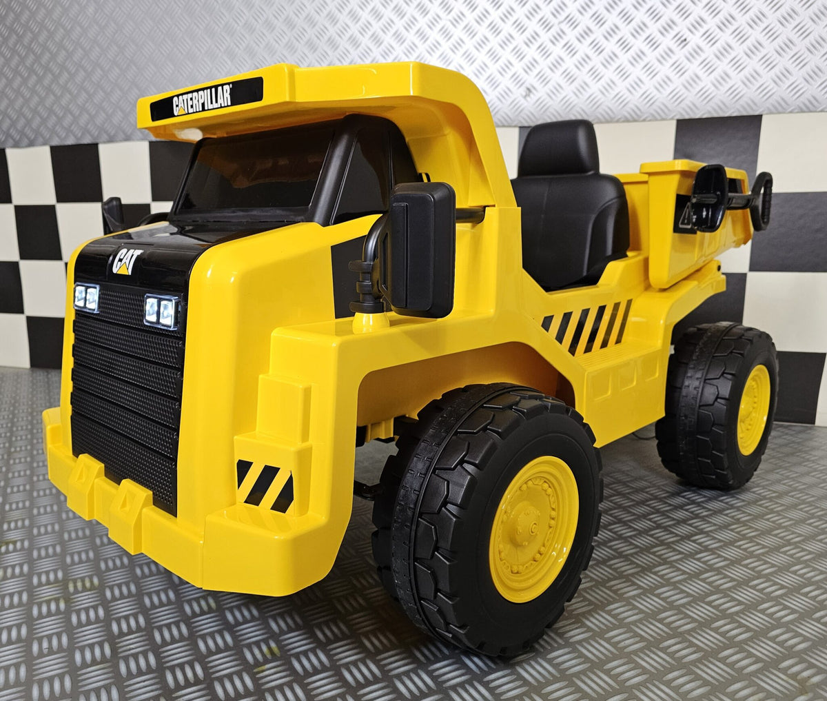 Caterpillar dumper 12V barntraktor – 1 person