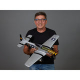 750mm P-51D Mustang Warbird PNP kit - blue
