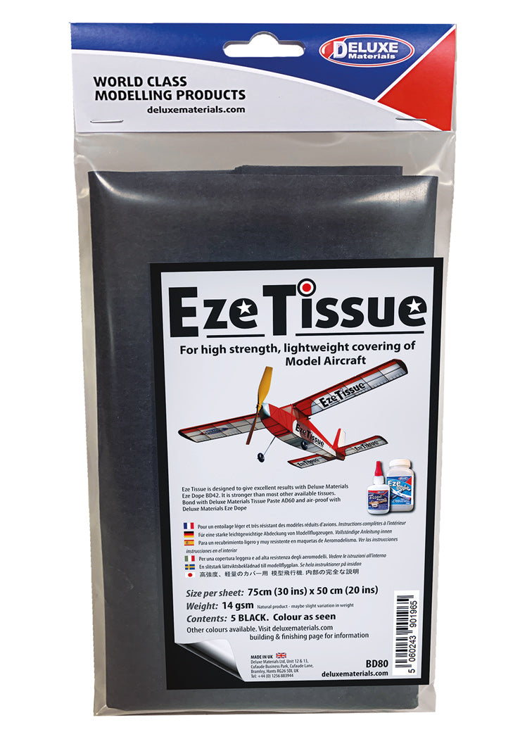 Eze Tissue Black 5pcs