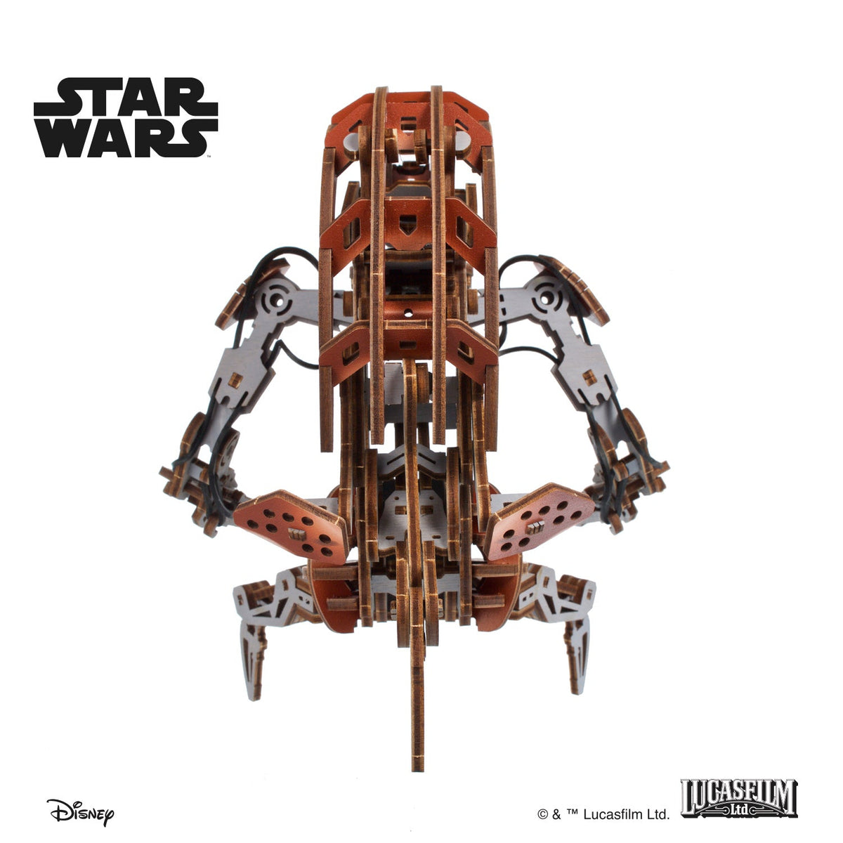 UGEARS Star Wars Droideka – 3D træbyggesæt med transformation (180 dele)
