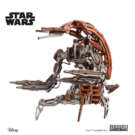 UGEARS Star Wars Droideka – 3D træbyggesæt med transformation (180 dele)