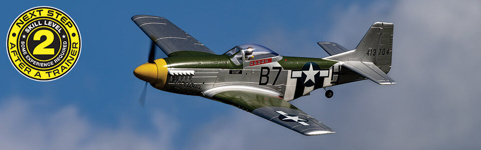 P-51D Mustang 1.0M BNF Basic with AS3X and SAFE Select