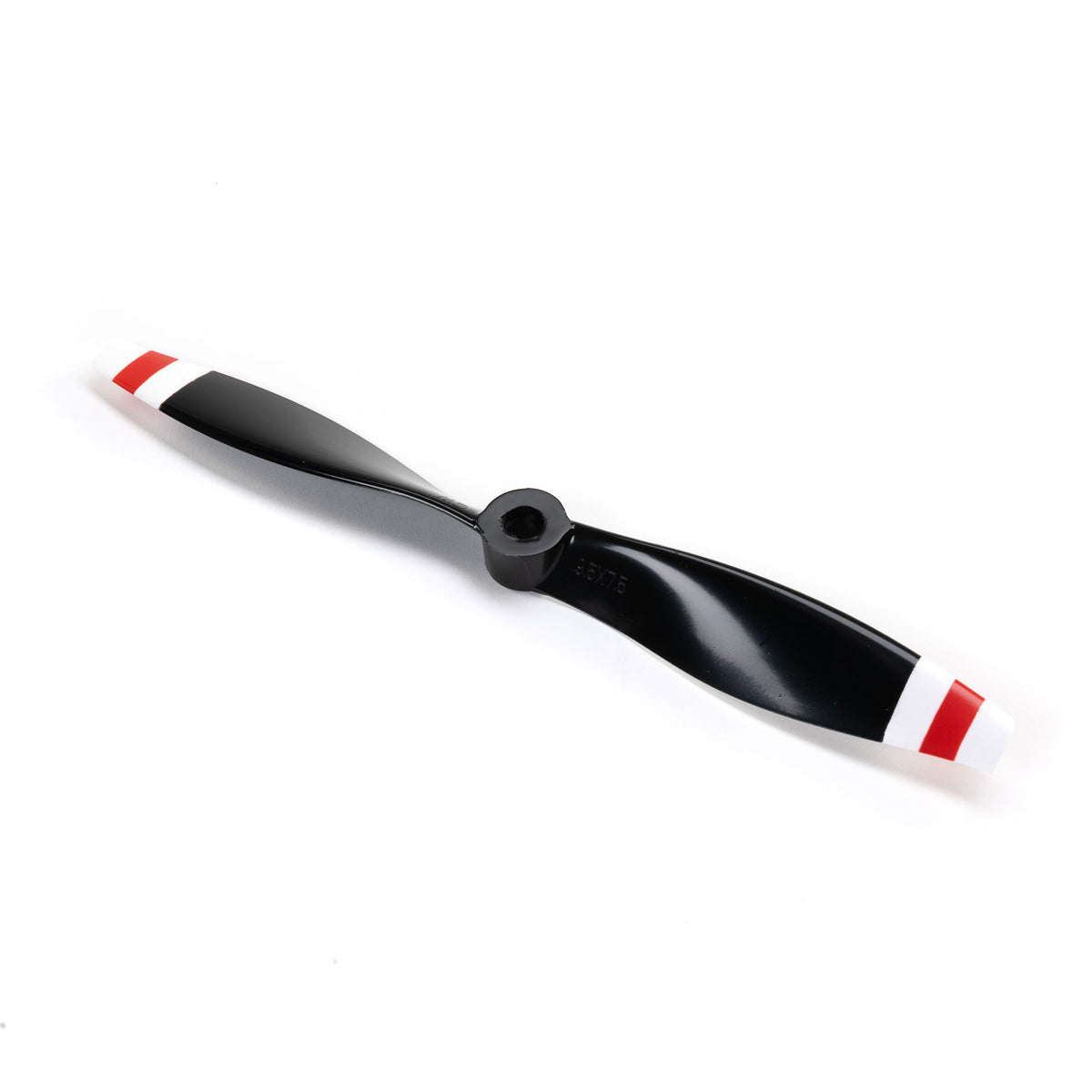 9.5 x 7.5 CW Left Propeller: RC-45J 1.5m (Black w/Red and White Tips)