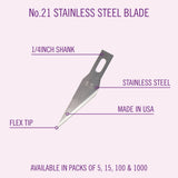 Knife Blade #21 Stainless Steel (5)