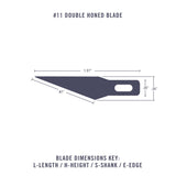 Knife Blade #11 TiN Coated (5)