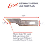 Knife Blade #16 TiN Coated (5)