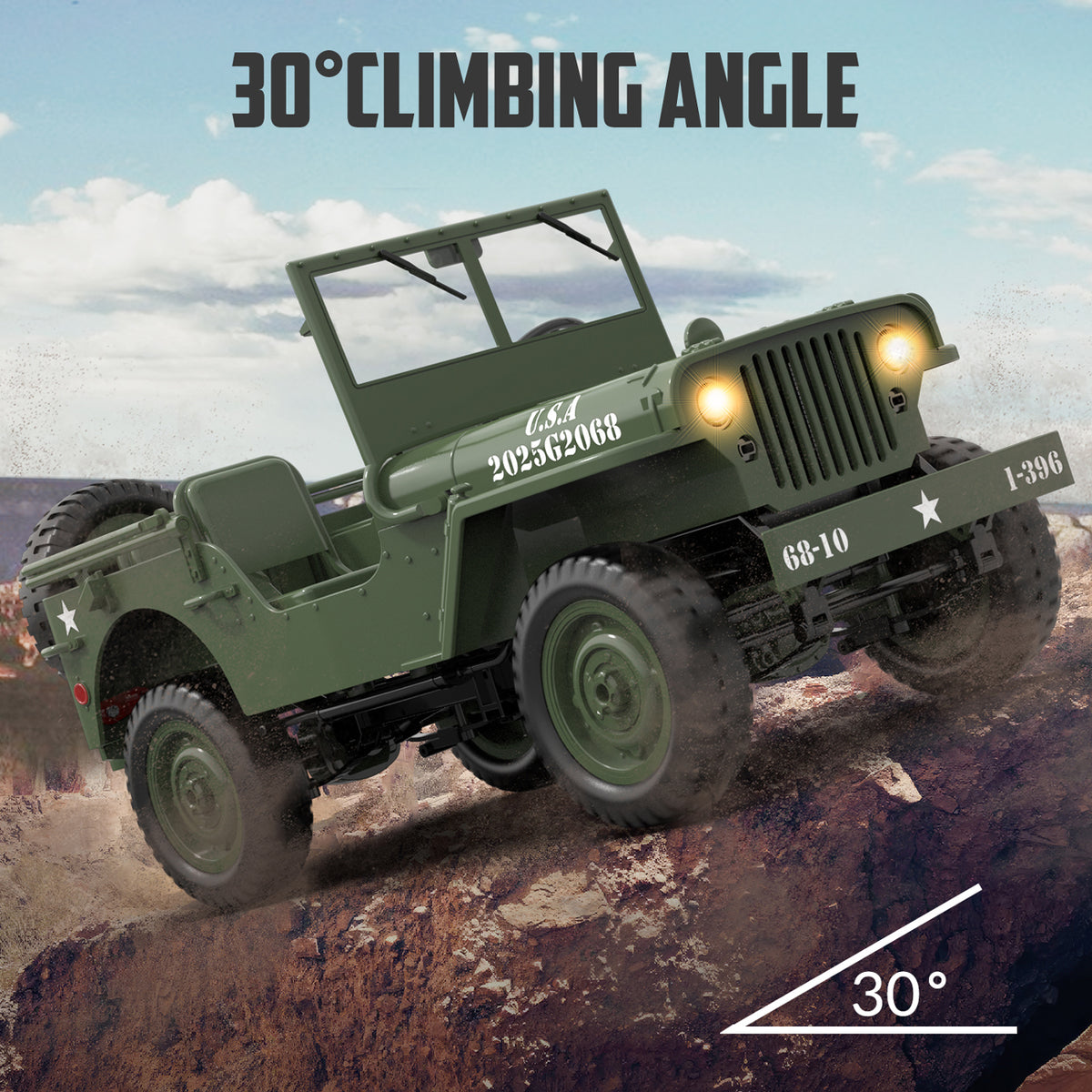 RC Crawler 1/10 4WD 1941 Willys MB