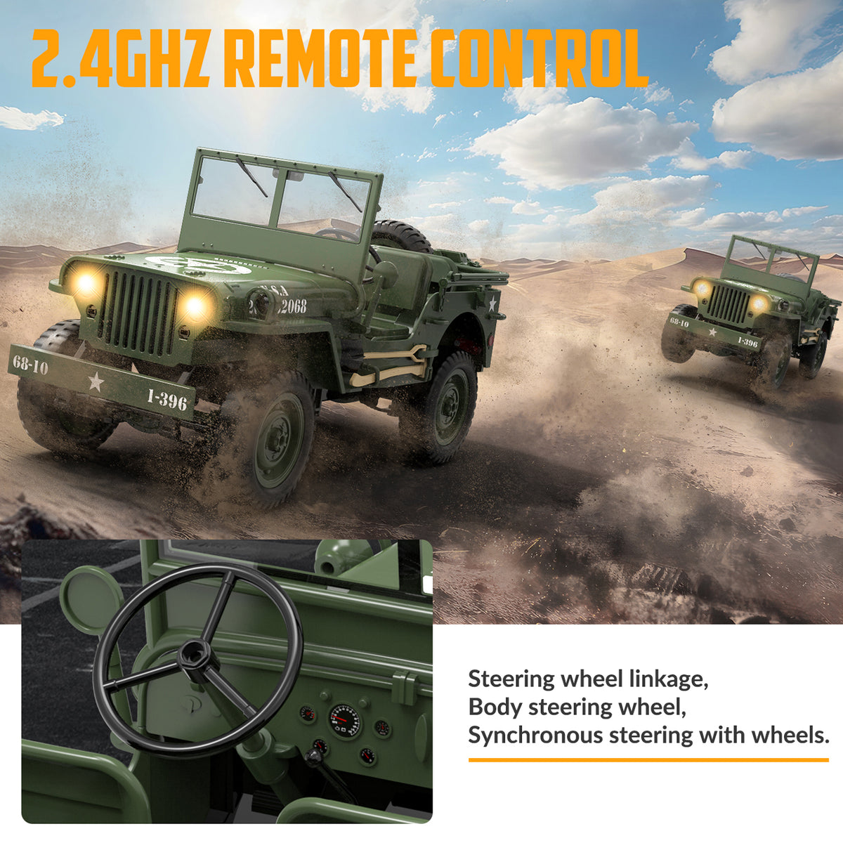 RC Crawler 1/10 4WD 1941 Willys MB