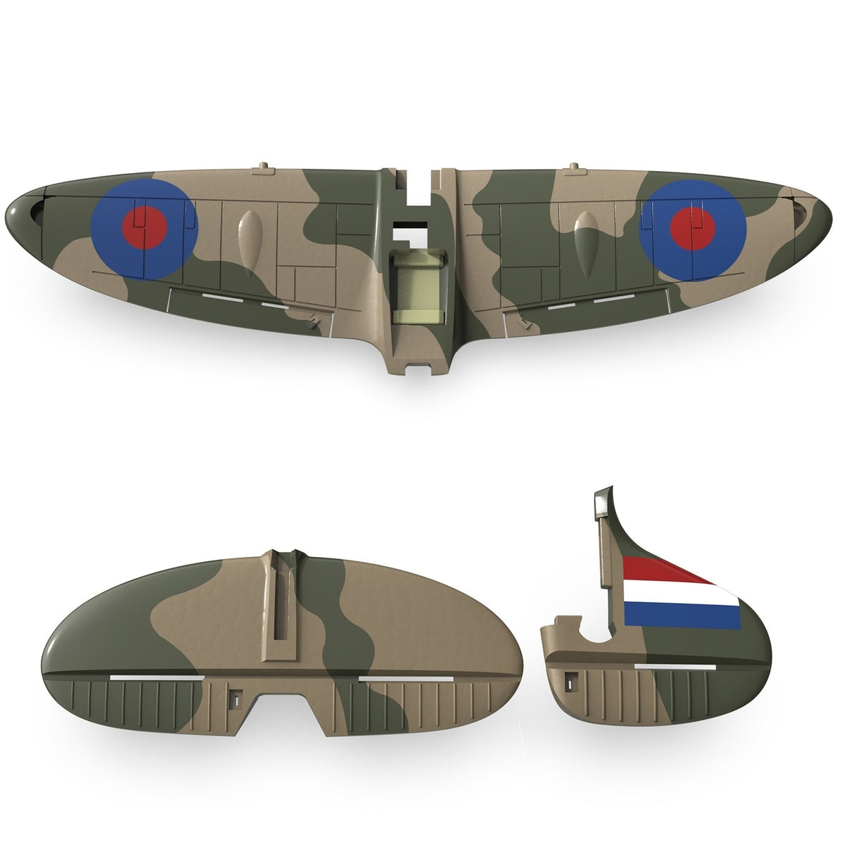 Wing, Tail Fin &amp; Stabilizer Spitfire