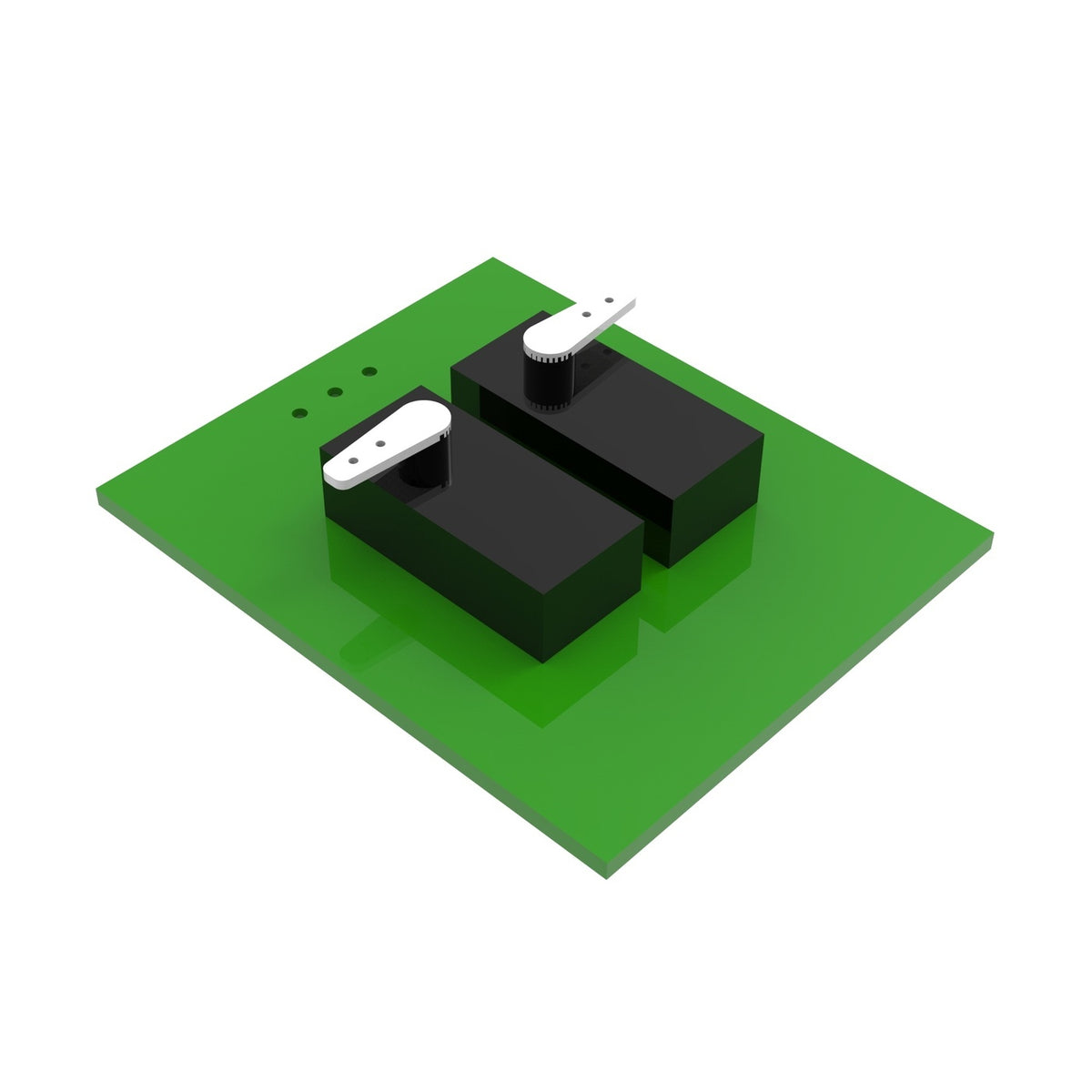 Receiver 2219 4CH w. Gyro &amp; Servos