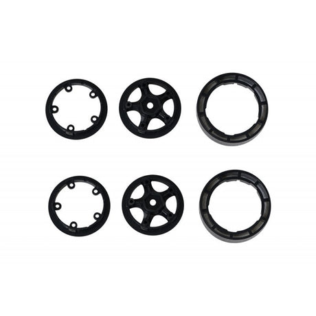 DISC.. 1/18 Eazy RC : Star Style Wheels plastic parts Set