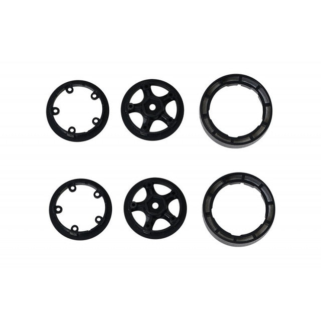 DISC.. 1/18 Eazy RC : Star Style Wheels plastic parts Set