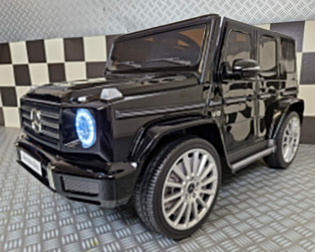 Elektrisk børnebil Mercedes G500 metallic sort