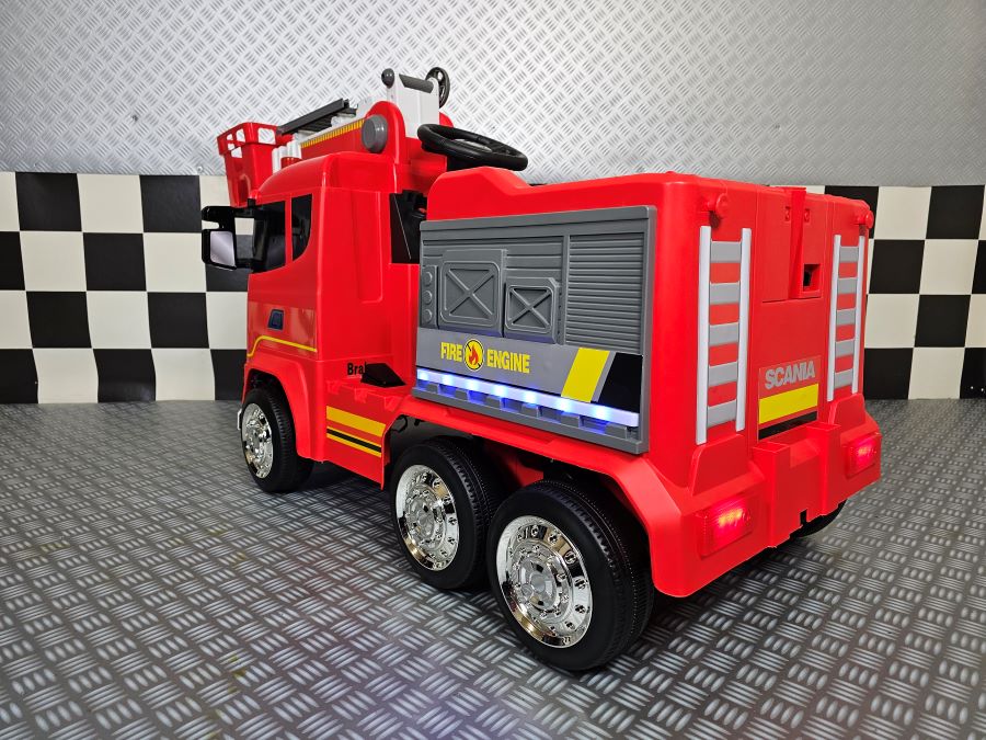 Scania brandbil 12V elbil för barn