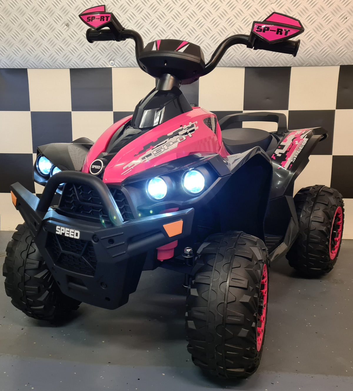 Phyton 12V børnequad – 1 person, pink