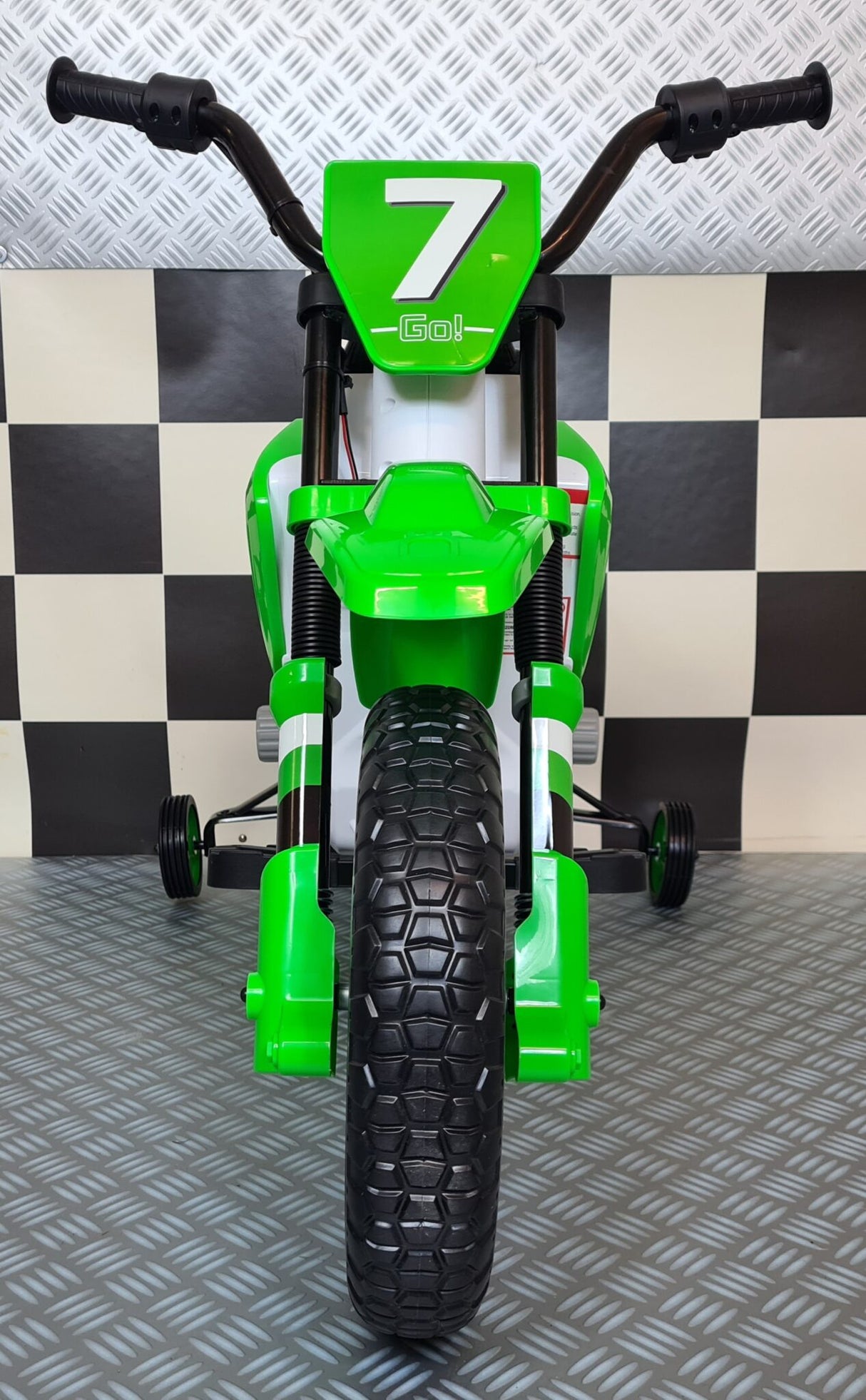 Børnecrossmotorcykel 12 volt grøn