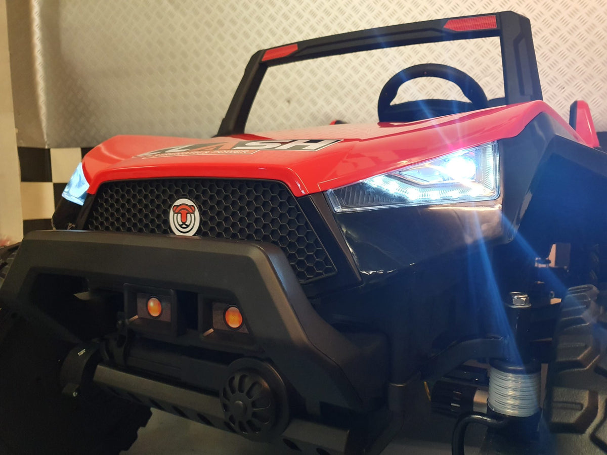 Power Buggy 24V 4-hjulsdrift för barn – 2 personer, röd