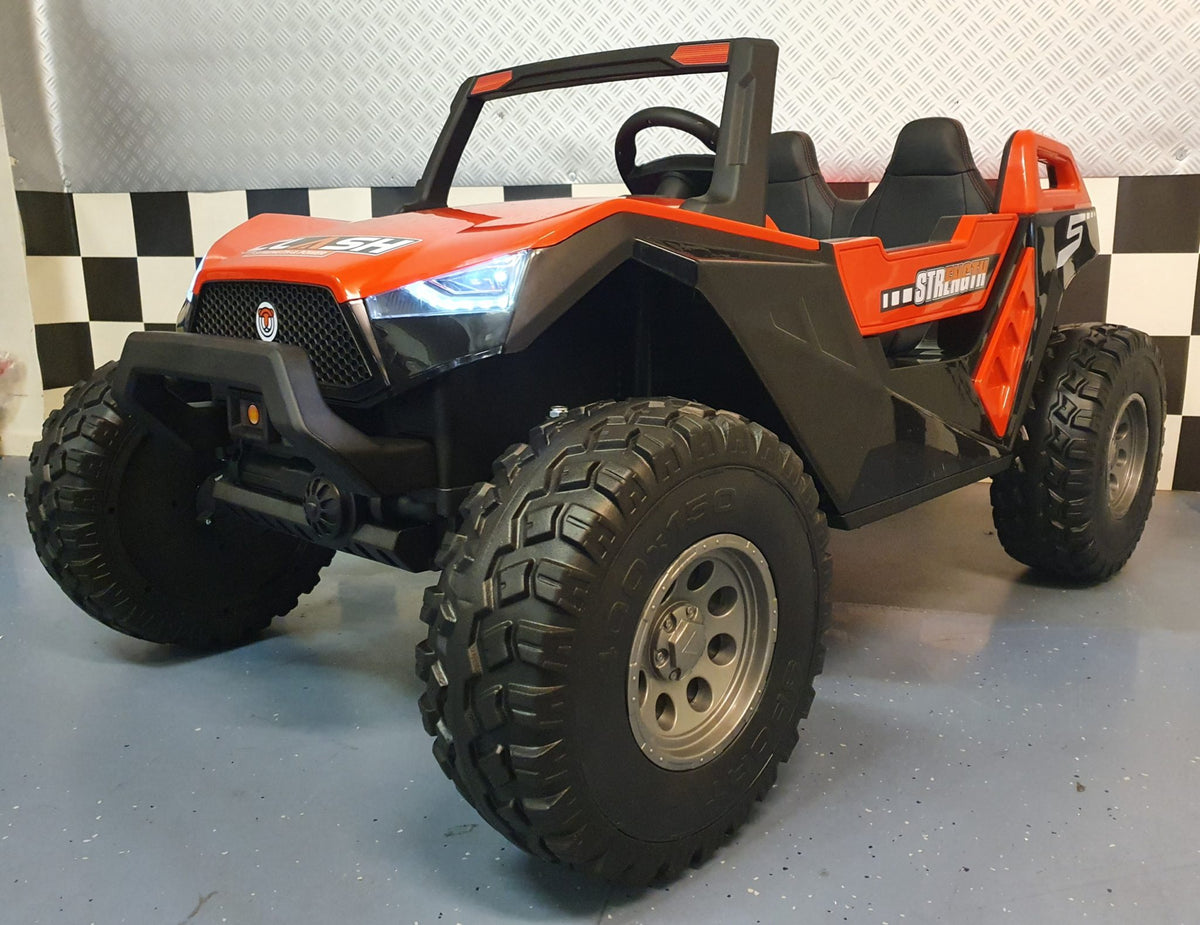 Power Buggy 24V 4-hjulsdrift för barn – 2 personer, röd