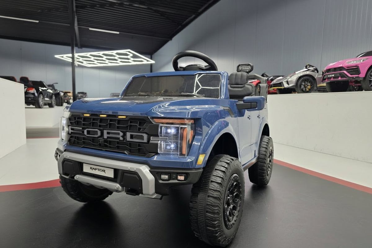 Ford Raptor 24V elbil för barn – 2 personer, svart