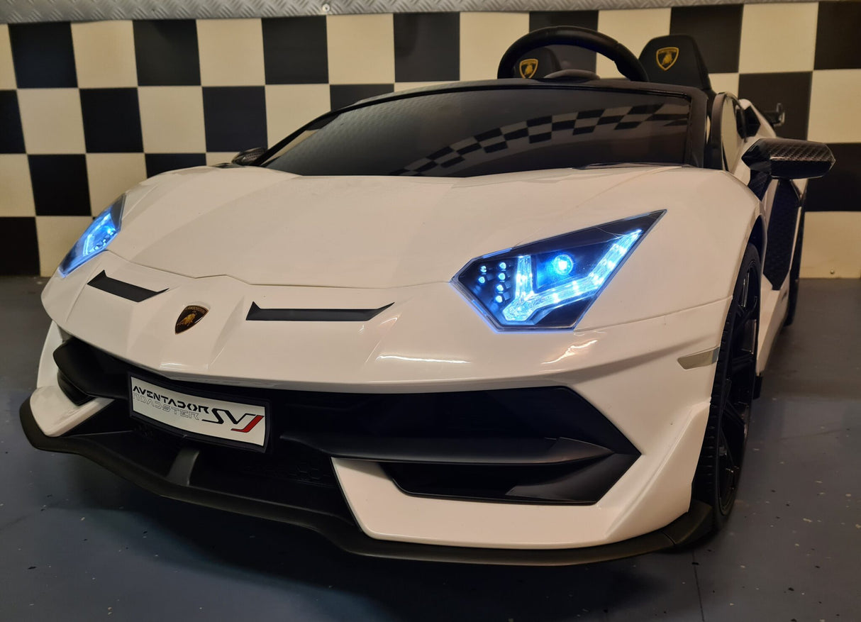 Lamborghini Aventador 2-personers 24 volt med drift hvid