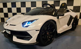 Lamborghini Aventador 2-personers 24 volt med drift hvid