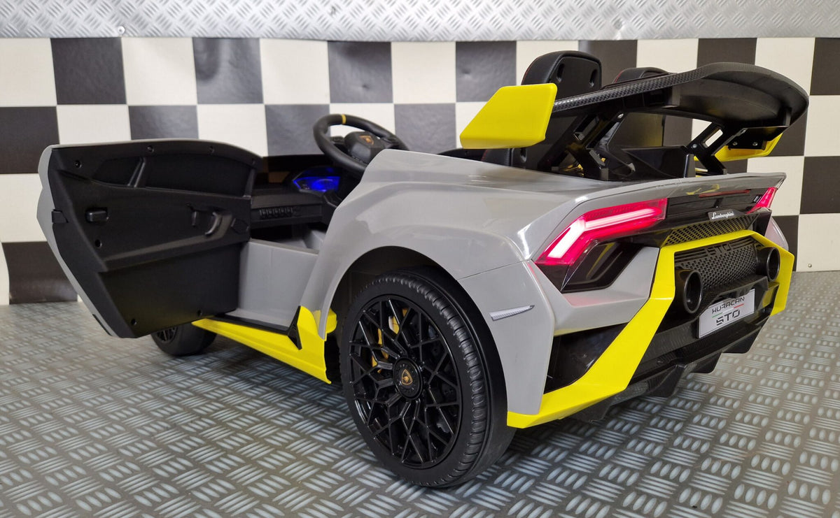 Lamborghini Huracan STO 12V drift elbil för barn – 1 person
