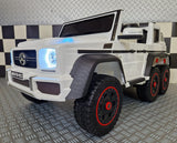 Børnebil Mercedes G63 6×6 AMG 1 person hvid
