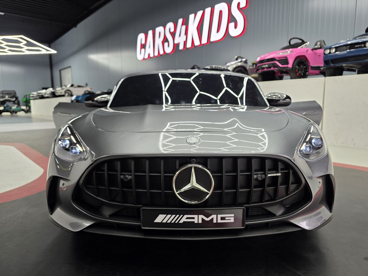 Børnebil Mercedes GT63 2-personers 24 volt metallic grå
