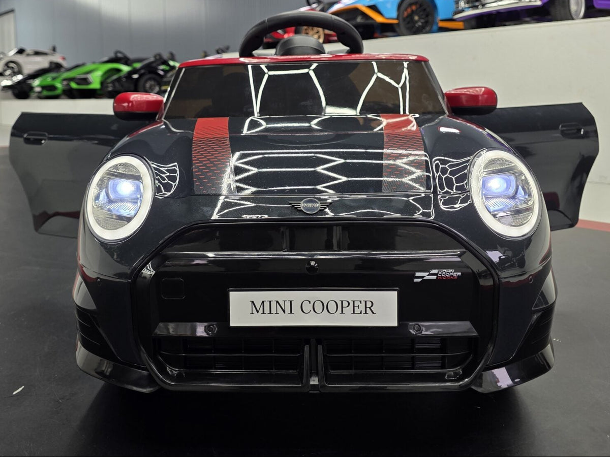 MINI Cooper S 12V elbil för barn – 1 person, metallic svart