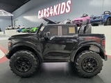 Ford Raptor 1-personers 12 volt sort børnebil
