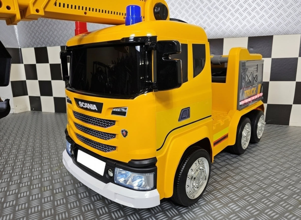 Scania kranbil 12V elbil för barn