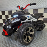 Spyder polismotorcykel 12V för barn