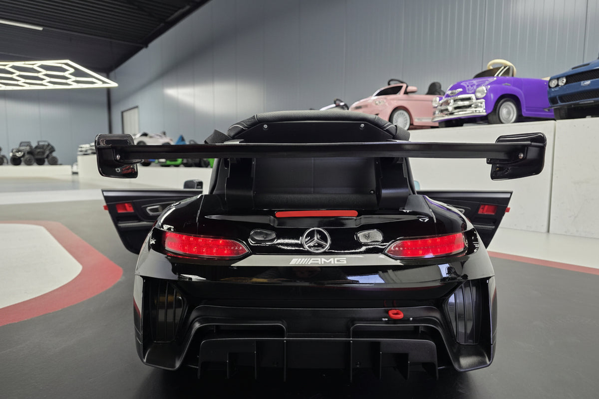 Mercedes-Benz GT3 AMG 12V elbil för barn – 1 person, orange