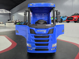 Elektrisk børnebil Scania lastbil 12V blå