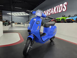 Blå elektrisk børnescooter 24V