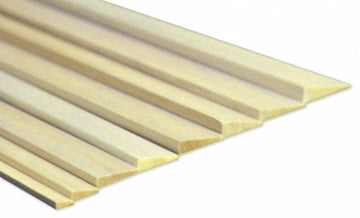 Aileron Balsa TE strip 5 x 15 x 1000 mm*
