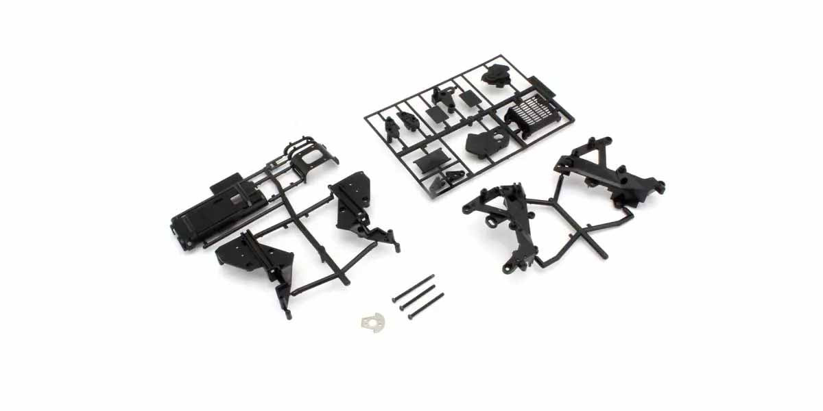 Kyosho Hanging-On Racer Main Frame and Gearbox Set (YZR500/Black)