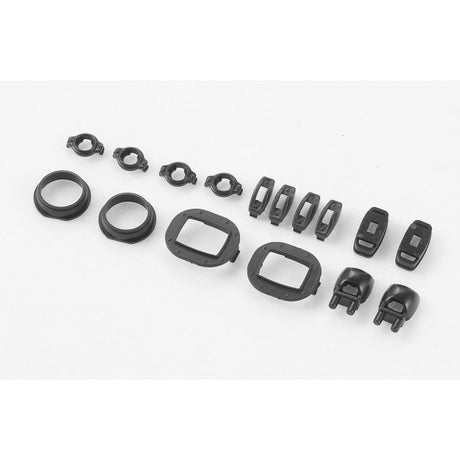 1/12 Hummer H1 - Light cup set (black)