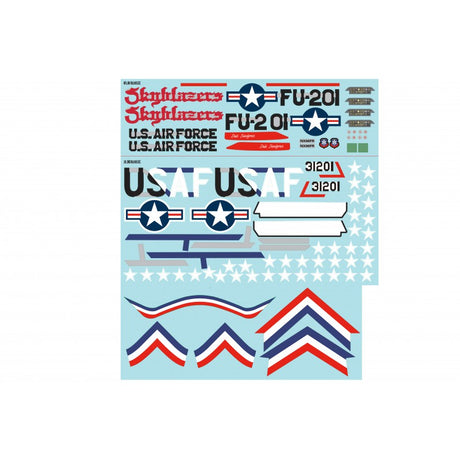 80mm F-86 : Sticker (Blue)
