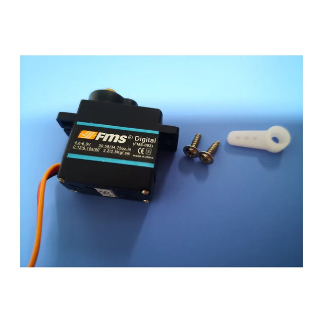 9g digital metal gear servo 54 degree with 600mm wire (FMS9GMGD54E)