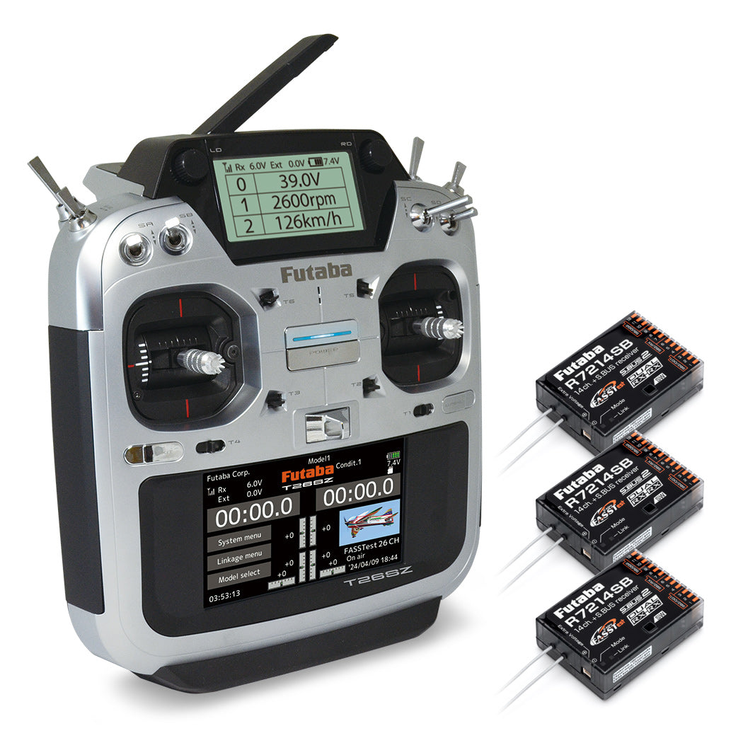 T26SZ Radio FASSTest26, 3/R7214SB, 2S LiPo