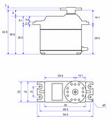 S-C401 Car Servo 13.8kg 0.09s HV S.BUS