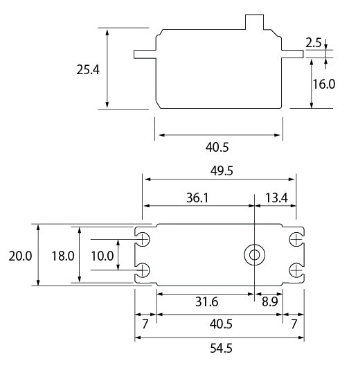 S-CD400 Servo Drift Car 8kg 0.08s HV/S.BUS