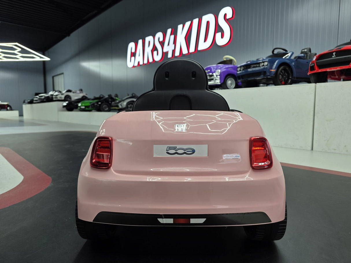 Fiat 500 elektrisk børnebil 12V pink