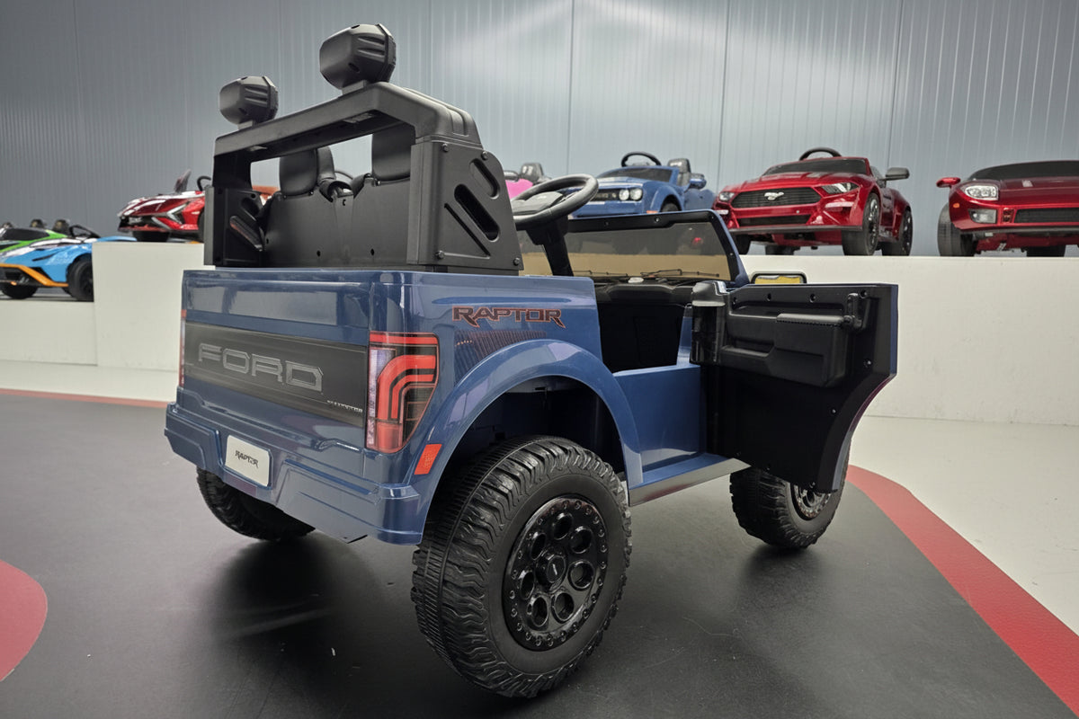 Ford Raptor 24V elbil för barn – 2 personer, svart