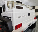 Børnebil Mercedes G63 6×6 AMG 1 person hvid