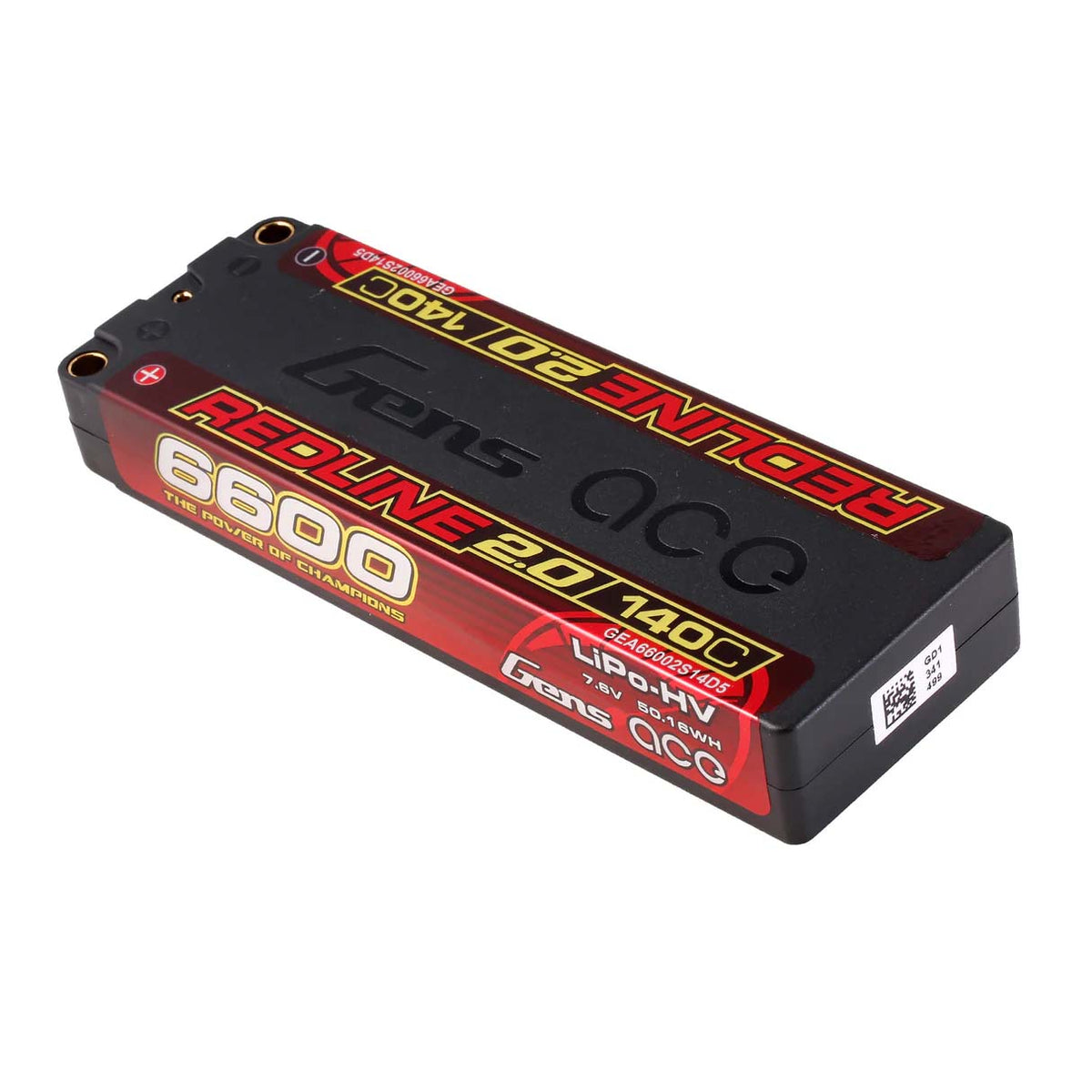 GENS ACE GEA66002S14D5 - GensAce Redline 2.0 2S HV 7.6V-140C-6600 139x47x20mm 244g