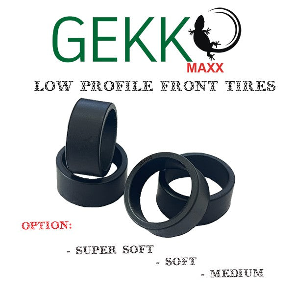 Gekko Maxx GKM-014-SS - Low Profile Front Tires F8.5 (4pcs) - Super Soft
